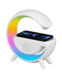 RGB Işıklı Bluetooth Hoparlörlü Akıllı Masa Lambası – Kablosuz Şarj Destekli Çok Fonksiyonlu Led Lamba