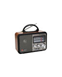 Retro Taşınabilir Radyo FM/AM/SW – Bluetooth Destekli USB/TF Mp3 Çalar | Şarjlı El Taşıma Kollu Radyo
