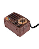 Retro Şarjlı Radyo NS-3380BT – FM/AM/SW Çoklu Frekans – Bluetooth USB/TF Kart MP3 Çalar – Ahşap Görünümlü Taşınabilir Radyo