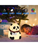 Sevimli Panda Gece Lambası – Silikon Yumuşak Dokulu LED Dokunmatik Gece Işığı | Bebek & Çocuk Odası Gece Lambası | USB Şarjlı