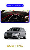AUDI A6 (2005-2011) TORPİDO KORUMA HALISI MAVİ KENAR