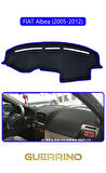 FIAT Albea 2005-2012 Modellerine UygunTORPİDO KORUMA HALISI MAVİ KENAR