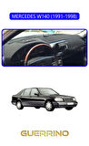 MERCEDES W140 1991-1998TORPİDO KORUMA HALISI MAVİ KENAR