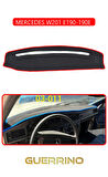 MERCEDES W201 E190-190E TORPİDO KORUMA HALISI KIRMIZI KENAR