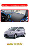 MITSUBISHI COLT ÇUKURLU 2004-2013TORPİDO KORUMA HALISI KIRMIZI KENAR