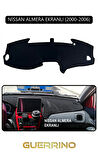 NİSSAN ALMERA EKRANLI 2000-2006TORPİDO KORUMA HALISI SİYAH KENAR