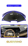 RENAULT SCENIC 3TORPİDO KORUMA HALISI MAVİ KENAR