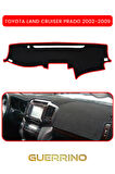 TOYOTA LAND CRUISER PRADO 2002-2009TORPİDO KORUMA HALISI KIRMIZI KENAR