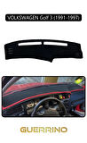 VOLKSWAGEN Golf 3 / Vento / Jetta (1991-1997)TORPİDO KORUMA HALISI SİYAH KENAR