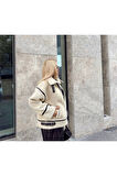 TEDDY BIKER MONT YAKA VE YAN KEMERLİ