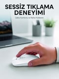 Şarjlı Wireless Mouse Bluetooth Çift Modlu Sessiz Yüksek Hassasiyetli Fare