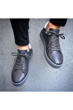 HAKİKİ DERİ YENİ SEZON RAHAT  GRİ GÜNLÜK ERKEK AYAKKABI  EÇG1000400