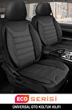 Fiat Egea UYUMLU TAM SET SİYAH Oto Koltuk Kılıfı 5 Koltuk Ön Arka Tam Set Terletmez