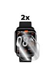 QCY Watch Gs2 ile Uyumlu Hidrojel Nano Film Ekran Koruyucu (2 Adet)