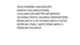 Redmi Watch 5 ile Uyumlu Hidrojel Nano Film Ekran Koruyucu (2 Adet)