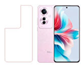 Oppo Reno 11F ile Uyumlu MAT Arka Esnek Nano Koruyucu