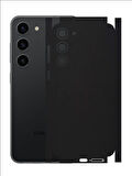 Samsung Galaxy S23 Plus ile Uyumlu Mat Siyah Arka Kaplama