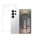 Samsung Galaxy S25 Ultra ile Uyumlu PARLAK TPU Arka Kaplama 360