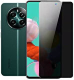 Realme 12 Plus 5G ile Uyumlu HAYALET(Privacy) Esnek Nano Kırılmayan Ekran Koruyucu