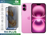 Iphone 16 Ekran Koruyucu Tam Uyumlu 9H Esnek Nano Kırılmayan MAT HAYALET(Privacy)