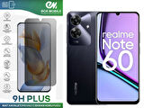 Realme Note 60 Ekran Koruyucu Tam Uyumlu 9H Esnek Nano Kırılmayan MAT HAYALET(Privacy)