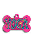 Yoga Pembe Kemik Şekilli Kedi Köpek Künyesi XLarge 3,3 x 5 cm