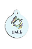 Balık Burcu Kedi köpek Künyesi Large 2,9 x 5 cm
