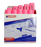 EDDİNG FOSFORLU KALEM 344 PEMBE RENK 10 LU KUTU