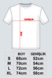 Erkek Oversize %100 Pamuk 87 Baskılı T-shirt Ekru Edw101