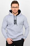 Üç Iplik Şardonlu Baskılı Kapüşonlu Sweatshirt K5 Edw213K