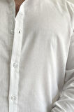 Erkek Krinkıl Kumaş Gömlek Beyaz Edw362
