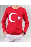 Uzun Kollu Atatürk Baskılı Çocuk Tişort Unısex