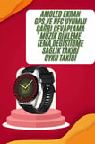 Yuvarlak Kasa 46mm Akıllı Saat Android Ve IOS Uyumlu Uyku ve Sağlık Takibi