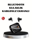 ANC Teknolojili Kablosuz Bluetooth Kulaklık – Dokunmatik Dijital Göstergeli Yük