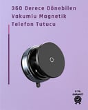 Çift Taraflı Vakum Emme Özellikli 4.7+ İnç Telefon Tutucu – Güvenli Sabitlem