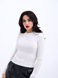 42201 TRİKO BASİC KAZAK-EKRU