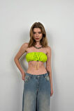 Lastik Detay Straplez Crop