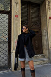 SÜET BLAZER CEKET 3 DÜĞME - Siyah