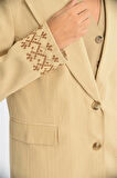 Leomie Nakışlı Blazer Ceket 6106