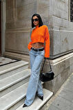 Sabina Sırt Dekolteli Crop Kazak 1270-09