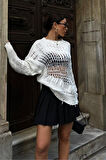 Mihaela Oversize Ajurlu Kazak1216-02