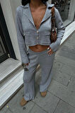 Nancy Kruveze Yaka Crop Takım 9954 - 25