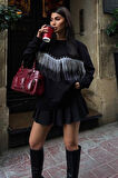 Püskül Detaylı Sweatshirt 8051