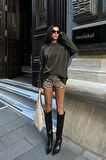 Gümüş Taşlı Sweatshirt 8052