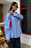 Klasik Oversize Poplin Gömlek 3421