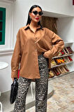 Klasik Oversize Poplin Gömlek 3421
