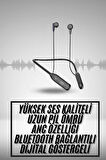 60 Saat Kablolu Boyun Askılı Dijital Göstergeli Bluetooth Kulaklık
