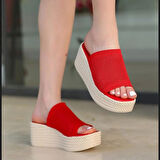 Dolgu Taban Rahat Triko Günlük Terlik