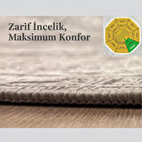 Pamuk Dokuma Taban Kaymaz Yıkanabilir Sisal Desenli  Salon Halısı Mutfak Halısı Koridor Halısı