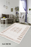 Pamuk Dokuma Taban Kaymaz Yıkanabilir İskandinav  Desenli  Salon Halısı Mutfak Halısı Koridor Halısı